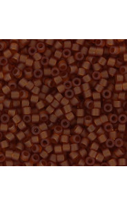 Miyuki delica Beads 11/0 - Matted transparent amber DB-764